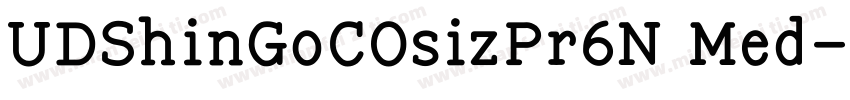 UDShinGoCOsizPr6N Med字体转换